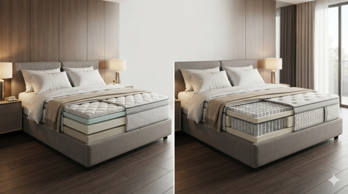 Hotel Quality Foam Mattress vs Hybrid