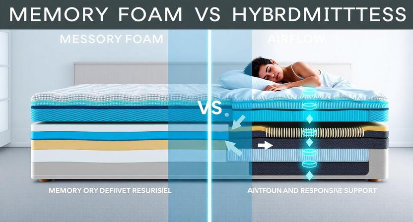 Memory Foam vs Hybrid Mattress