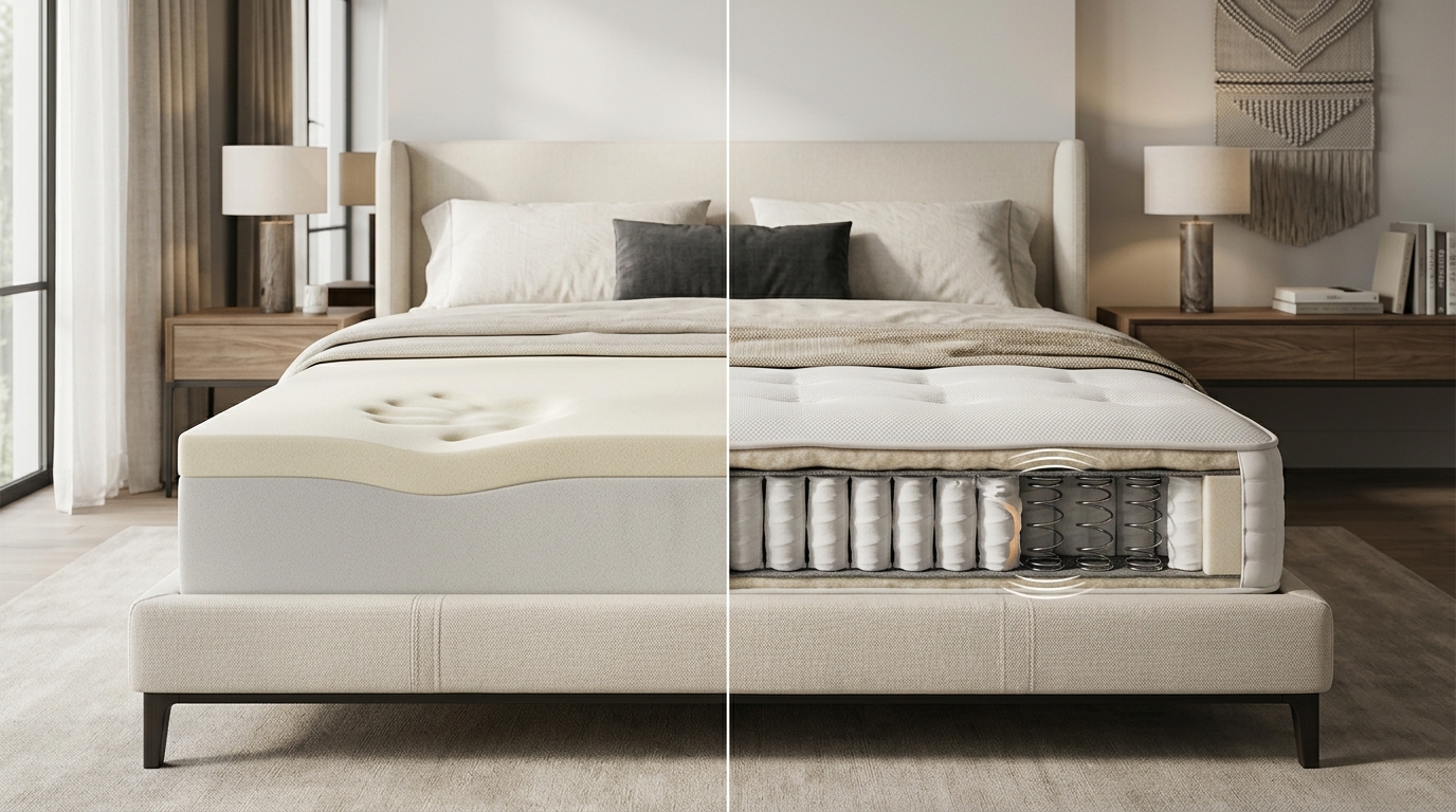 Memory Foam vs Pocket Sprung Memory Foam vs Pocket Sprung